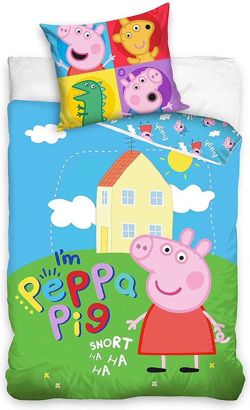 Dekbedovertrek I am Peppa Pig x 200 katoen - Dekbeddengoed - Beddengoed kopen