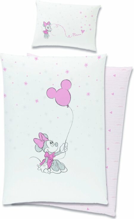 Disney Minnie Mouse BABY Dekbedovertrek, Ballon - 100 x 135 cm - Katoen