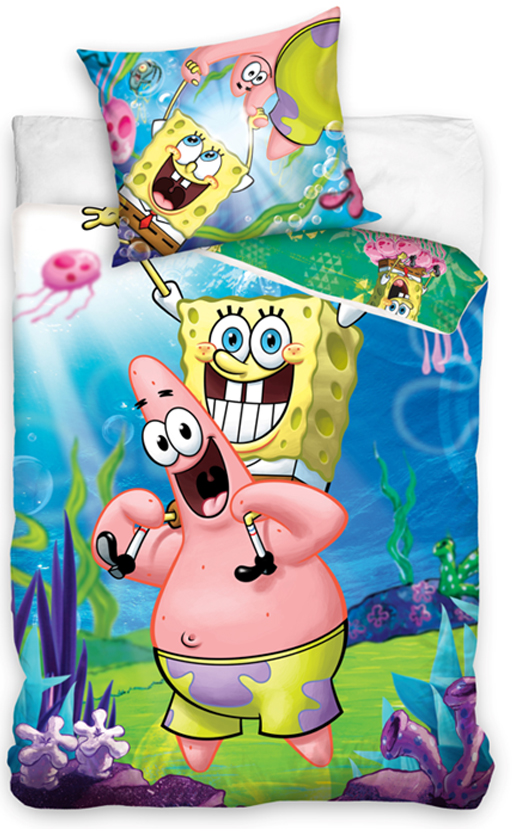 SpongeBob Dekbedovertrek Fun with Patrick 140 x 200 cm Katoen