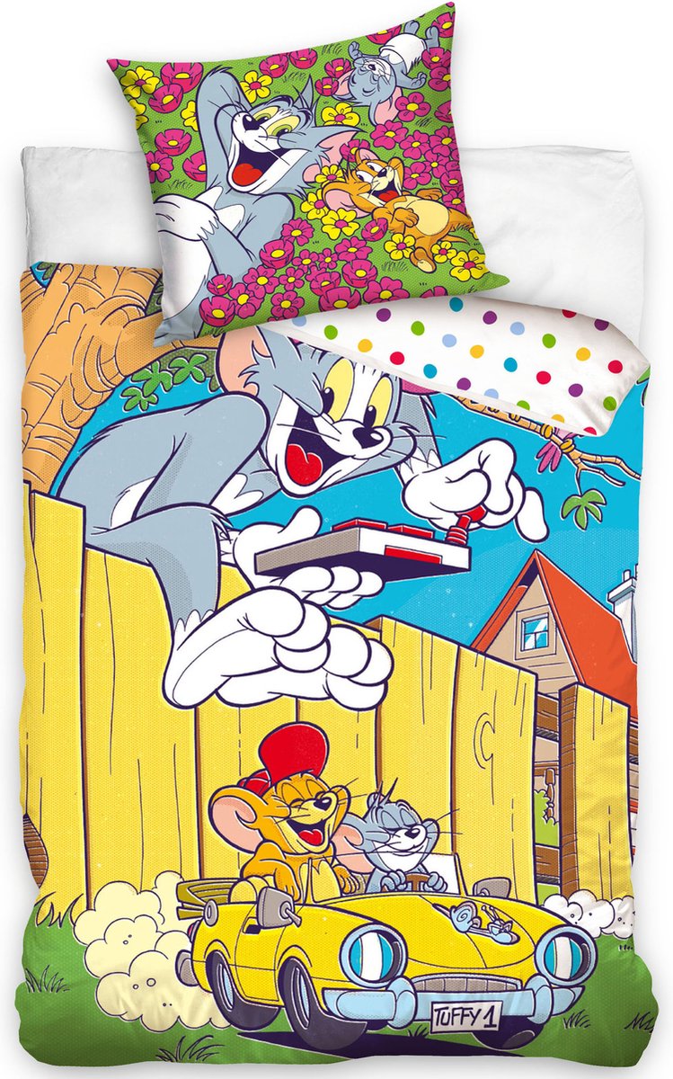 Tom & Jerry Dekbedovertrek Happy - 140 x 200 cm