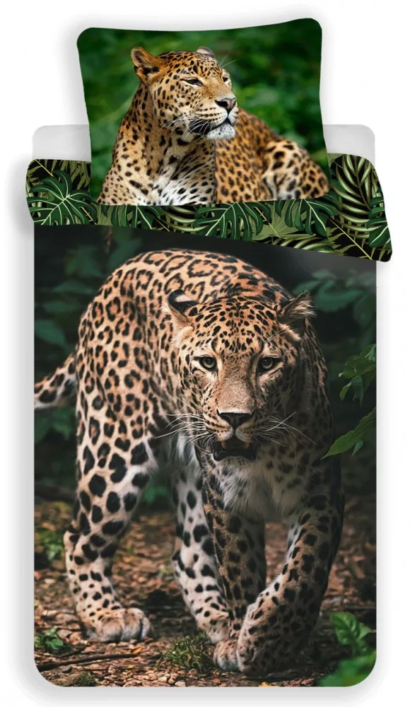 Animal Pictures Dekbedovertrek Leopard 140 x 200 cm 70 x 90 cm - Katoen