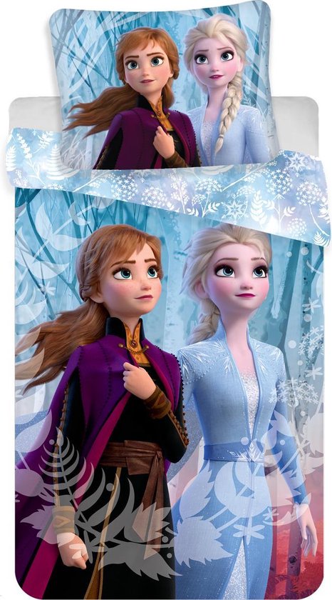 Disney Frozen Dekbedovertrek Anna en Elsa 140 x 200 cm - Polyester