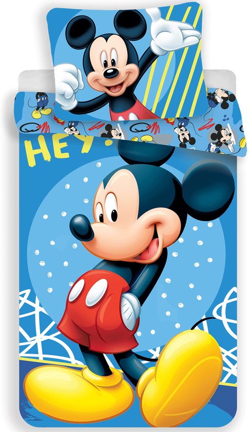 Disney Mickey Mouse dekbedovertrek Hey 140 x 200 cm