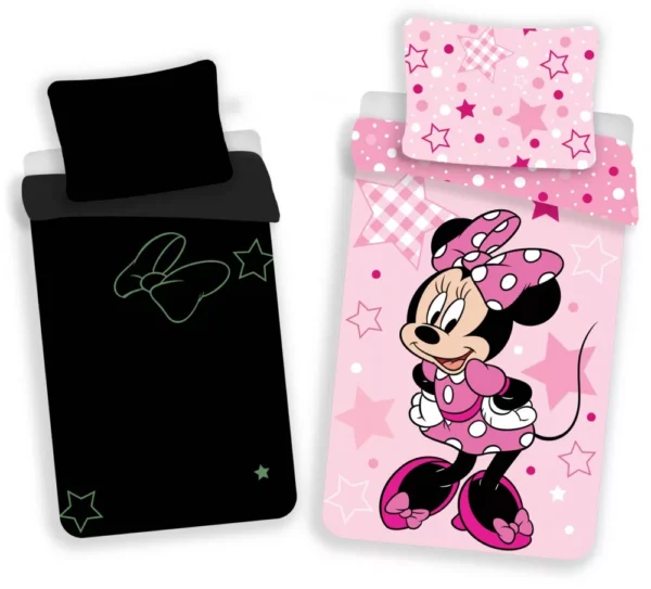 Disney Minnie Mouse Dekbedovertrek Glow in the Dark