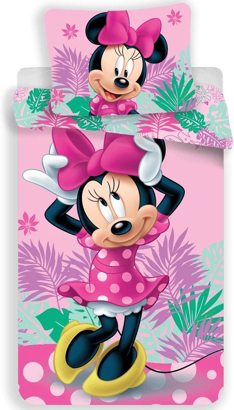Disney Minnie Mouse Dekbedovertrek Tropical - 140 x 200 cm - Polyester
