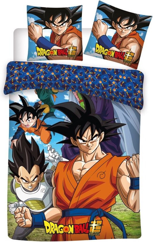 Dragon Ball Z Dekbedovertrek Goku, Gohan, Vegeta 140 x 200 cm