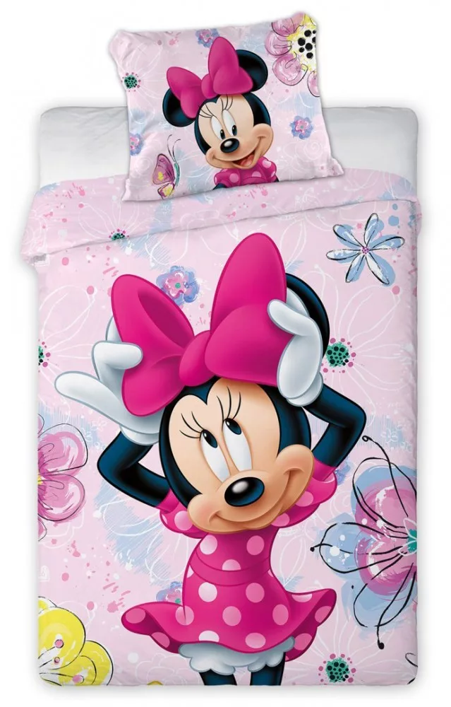 Minnie Mouse Dekbedovertrek - Prachtige Strik 140 x 200 cm