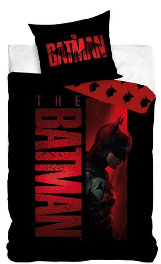 Batman Dekbedovertrek Batman zwart/rood 140 x 200 cm
