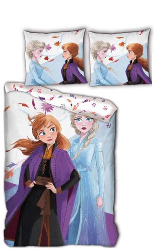 Disney Frozen Dekbedovertrek Anna & Elsa 140 x 200 cm - Katoen