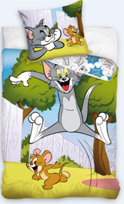 Tom & Jerry dekbedovertrek Garden - 140 x 200 cm + 70 x 90 cm - Katoen