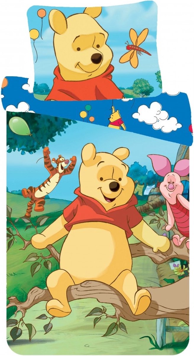 Winnie the Pooh Dekbedovertrek friends - 140 x 200 cm - Katoen - 70 x 90 cm