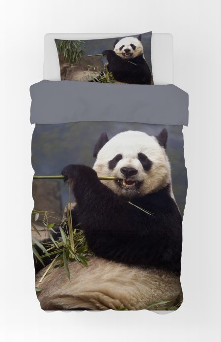 Dekbedovertrek Panda 140 x 200 cm - 60 x 63 cm katoen