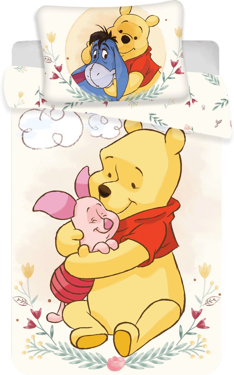 Disney Winnie the Pooh BABY dekbedovertrek Knuffel - 135 x 100 cm - Katoen