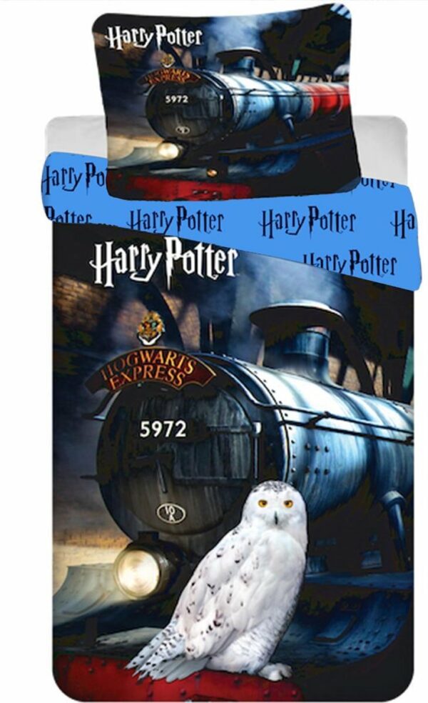 Harry Potter Dekbedovertrek Hogwarts Express - Eenpersoons - 140 x 200 cm - Katoen