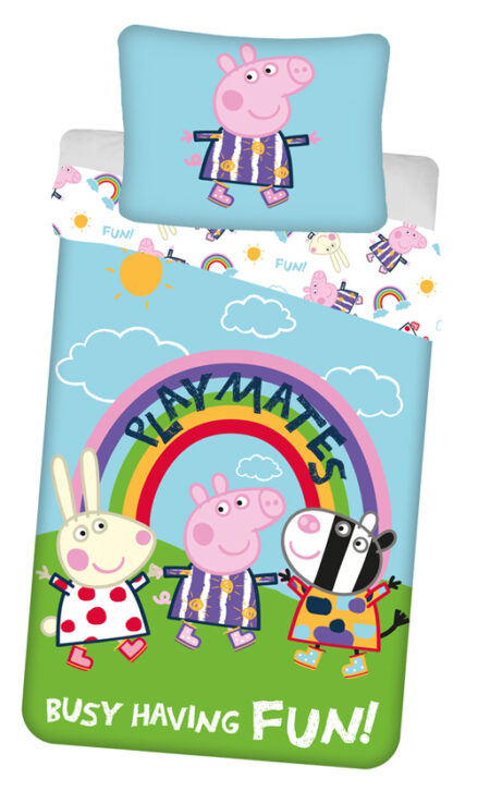 Peppa Pig Dekbedovertrek Busy Glow in the Dark 140 x 200 cm - PRE ORDER