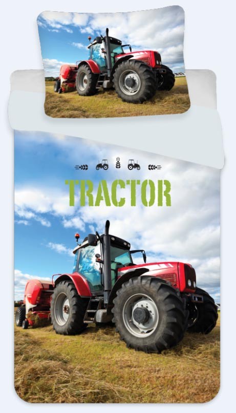 Sweet Home dekbedovertrek tractor 100 x 140 cm - Katoen