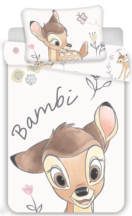 Disney Bambi peuterdekbedovertrek Happy - 100 x 135 cm