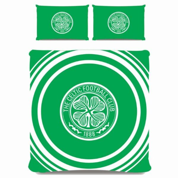 Celtic dekbedovertrek logo Tweepersoons 200 x 200 cm groen