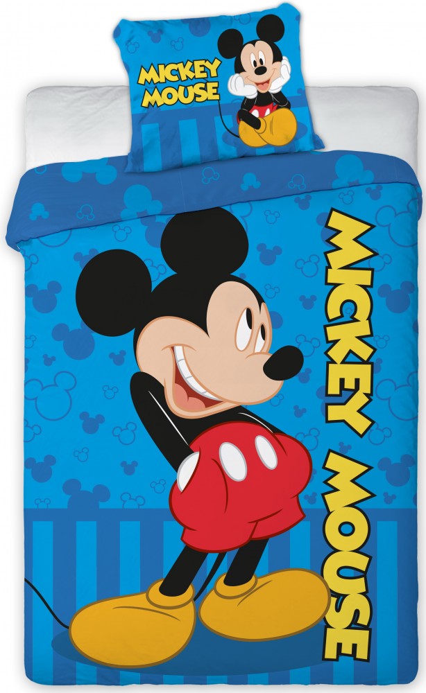 Disney Mickey Mouse babyDekbedovertrek - 100 x 135 cm - Katoen - blauw