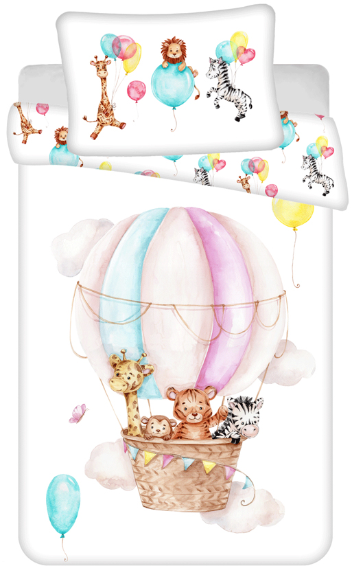 Sweet Home peuterdekbedovertrek Luchtballon - 100 x 135 cm - PRE ORDER