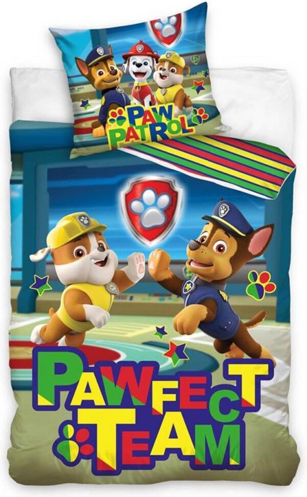 Paw Patrol Pawfect Team - Dekbedovertrek - Eenpersoons - 140x200 cm - Multi