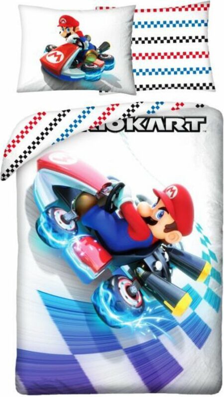 Super Mario Dekbedovertrek Mario Kart Speed