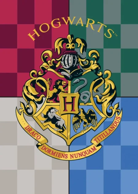 Harry Potter fleece plaid Hogwarts