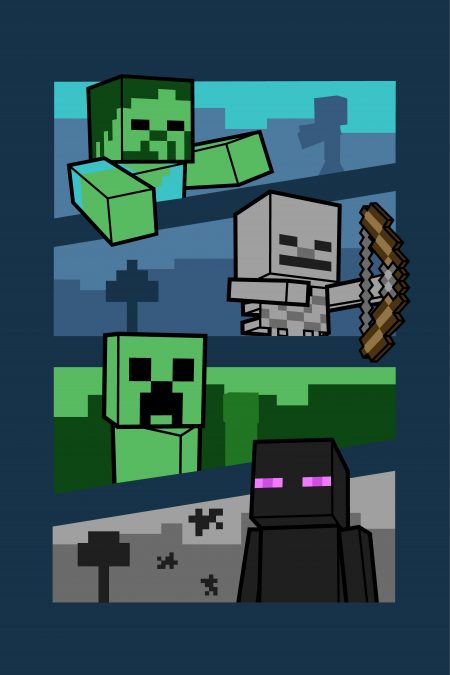 Minecraft fleecedeken