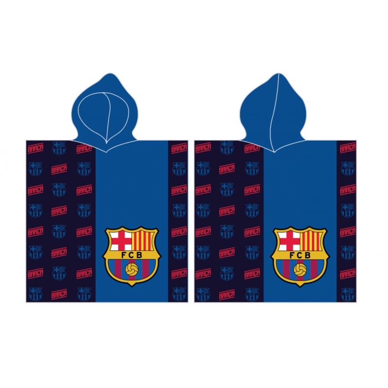 FC Barcelona Poncho - 60 x 120 cm - Katoen (blauw)