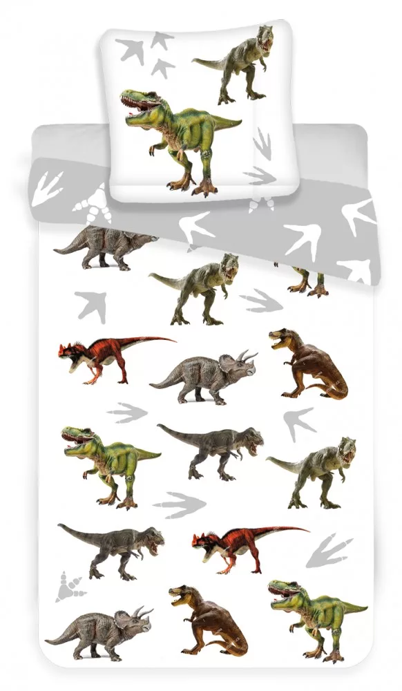 Dinosaurus peuterdekbedovertrek 100 x 135 cm Katoen