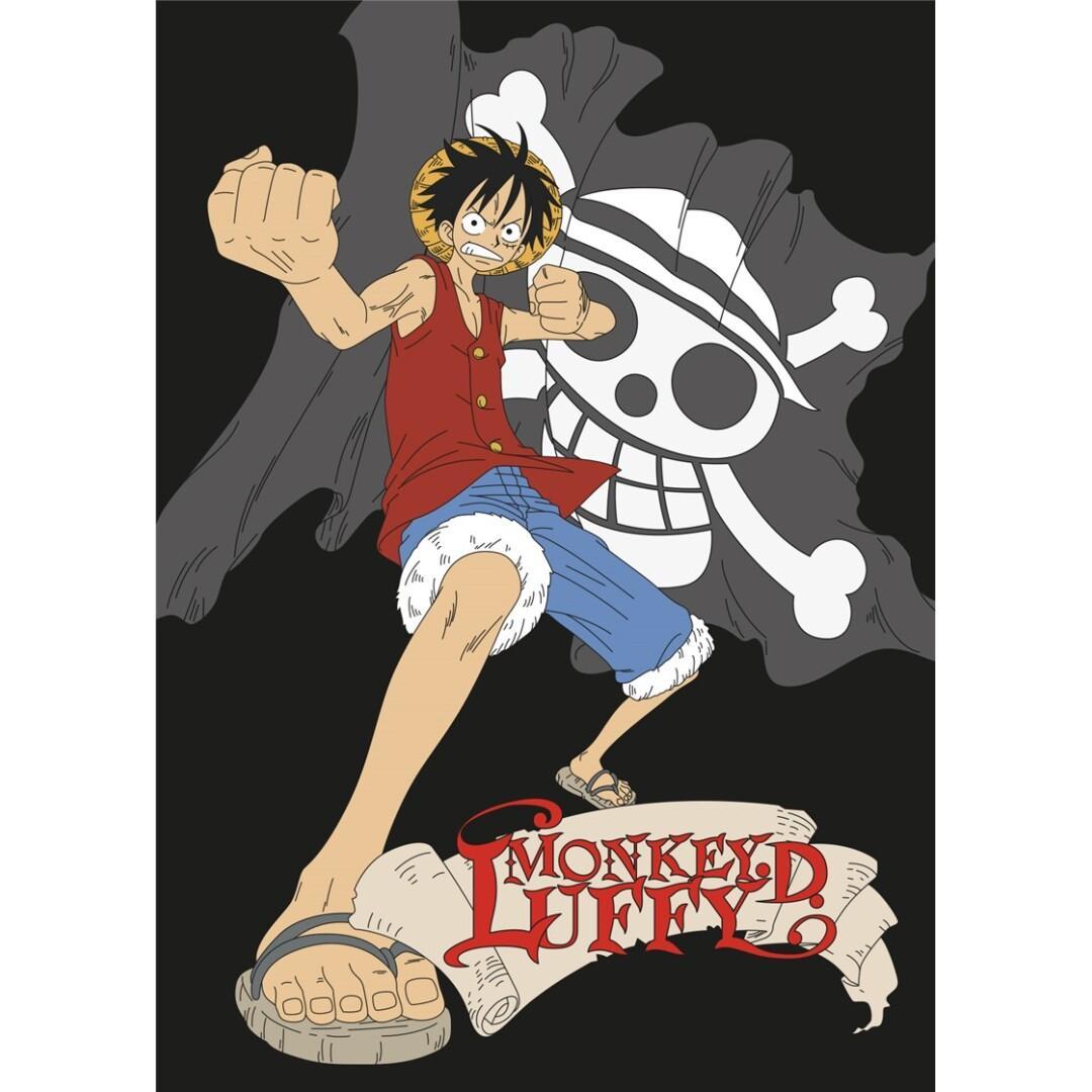 One Piece Fleece Plaid Monkey D 100 x 140 cm