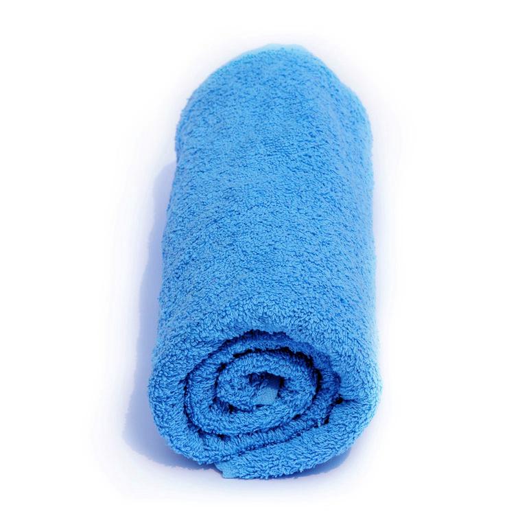 Set van 2 Katoenen badhanddoeken - donker blauw