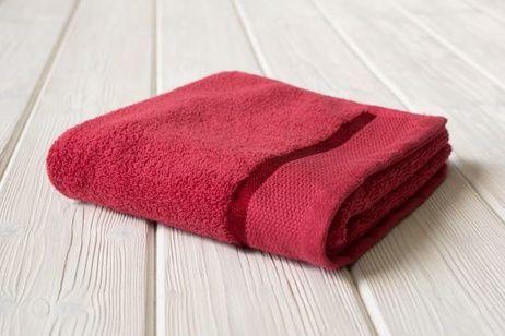 Set van 2 Katoenen badhanddoeken - Rood