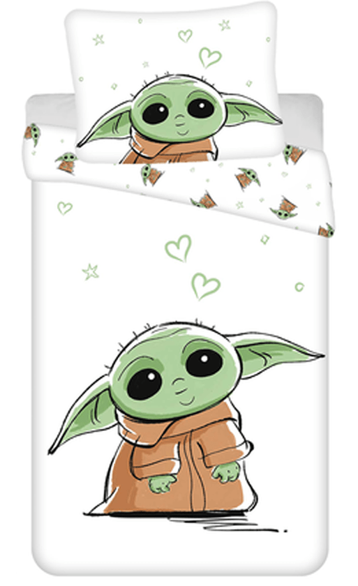 Star Wars Dekbedovertrek Baby Yoda - Eenpersoons - 140 x 200 cm - Katoen pre order