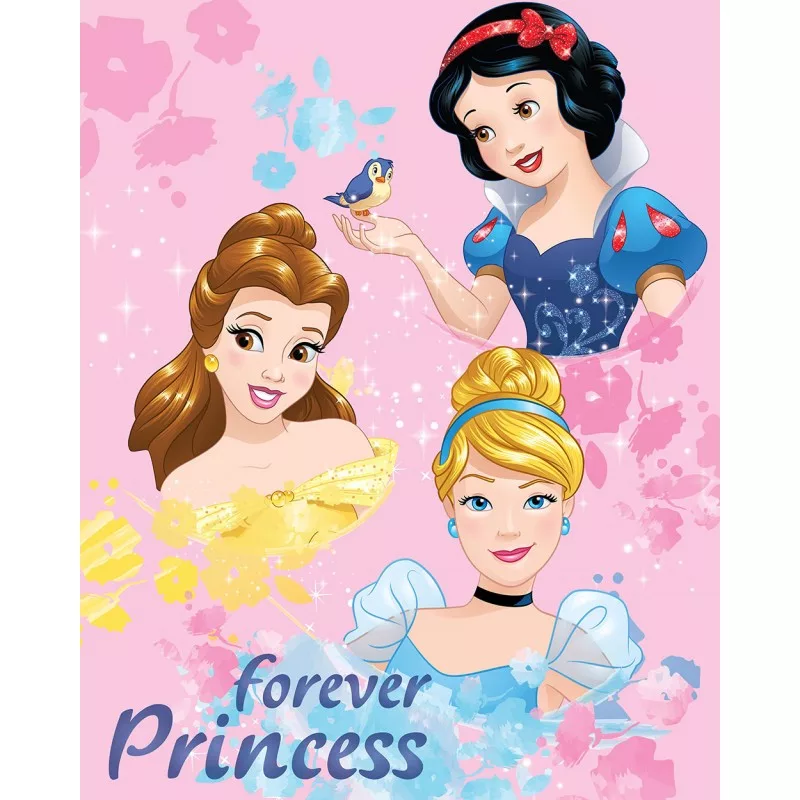 Disney Princess Fleece plaid 130 x 170 cm