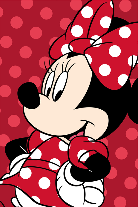 Minnie Mouse fleece plaid rood 100 x 150 cm