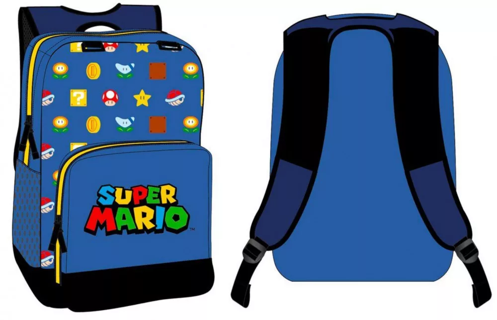 Super Mario schooltas 35x25x12 cm