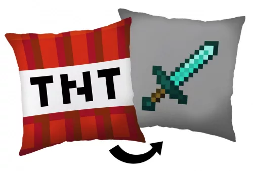 Minecraft TNT zwaard sierkussen 40X40 cm