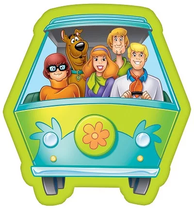 Scooby-Doo Mystery Machine sierkussen 40x33cm