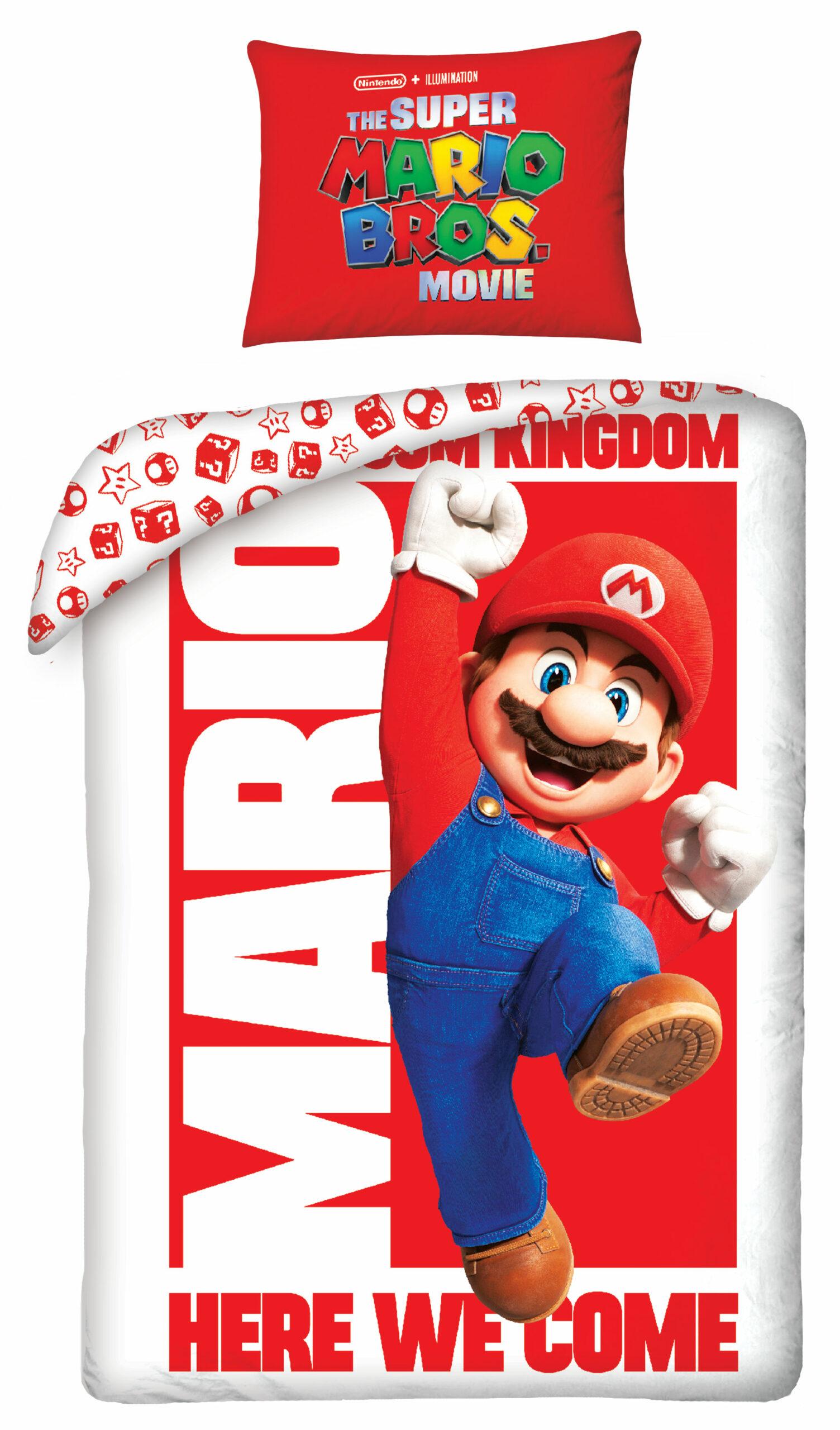 Mario Dekbedovertrek Mario Bros 140 x 200 cm - Dekbeddengoed - Beddengoed kopen