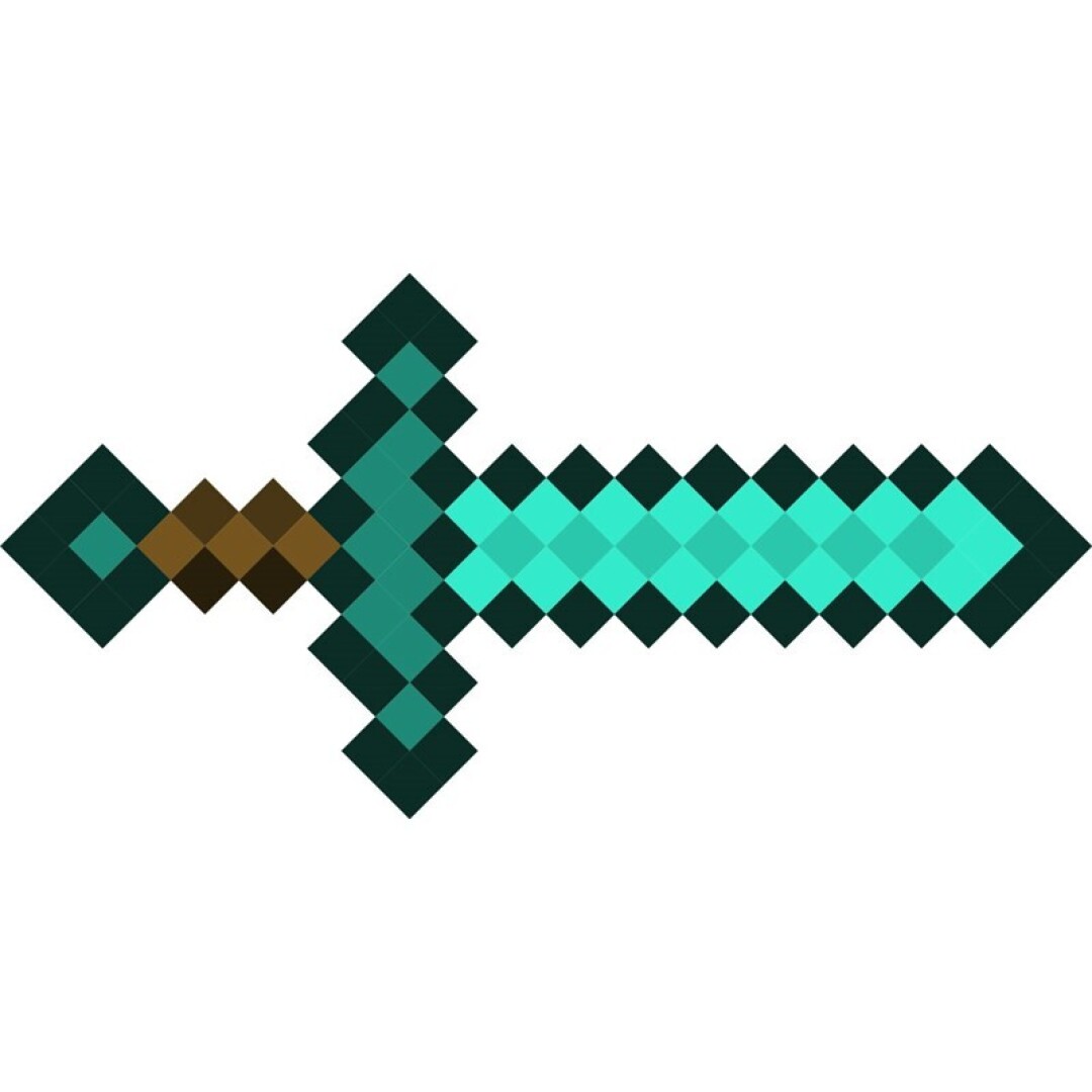 Minecraft zwaard sierkussen