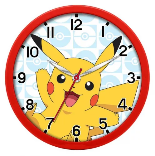 Pokemon wandklok Pikachu 25 cm