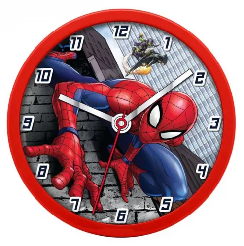 Spiderman wandklok 25 cm