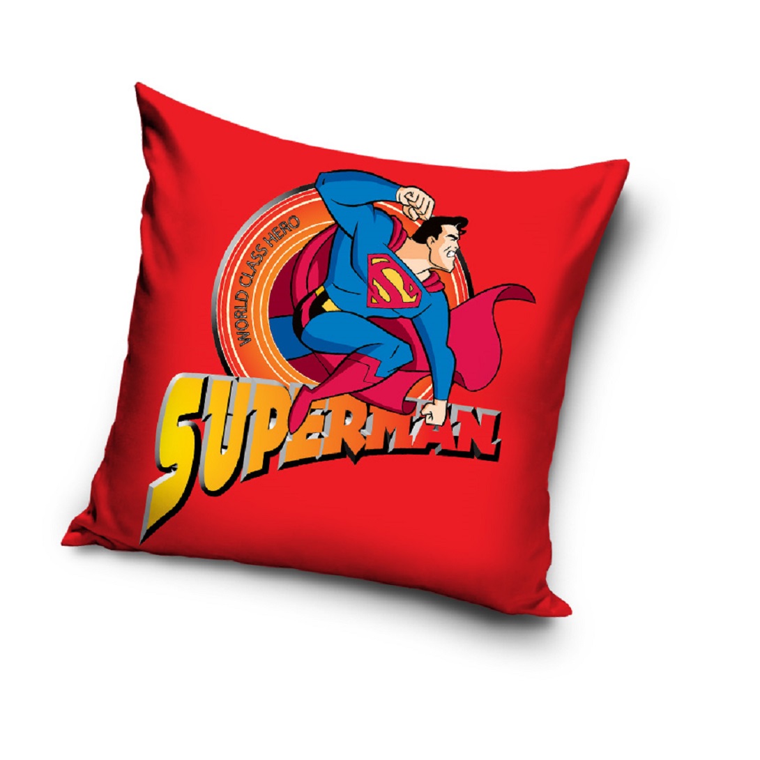 Superman sierkussen rood 40 x 40 cm