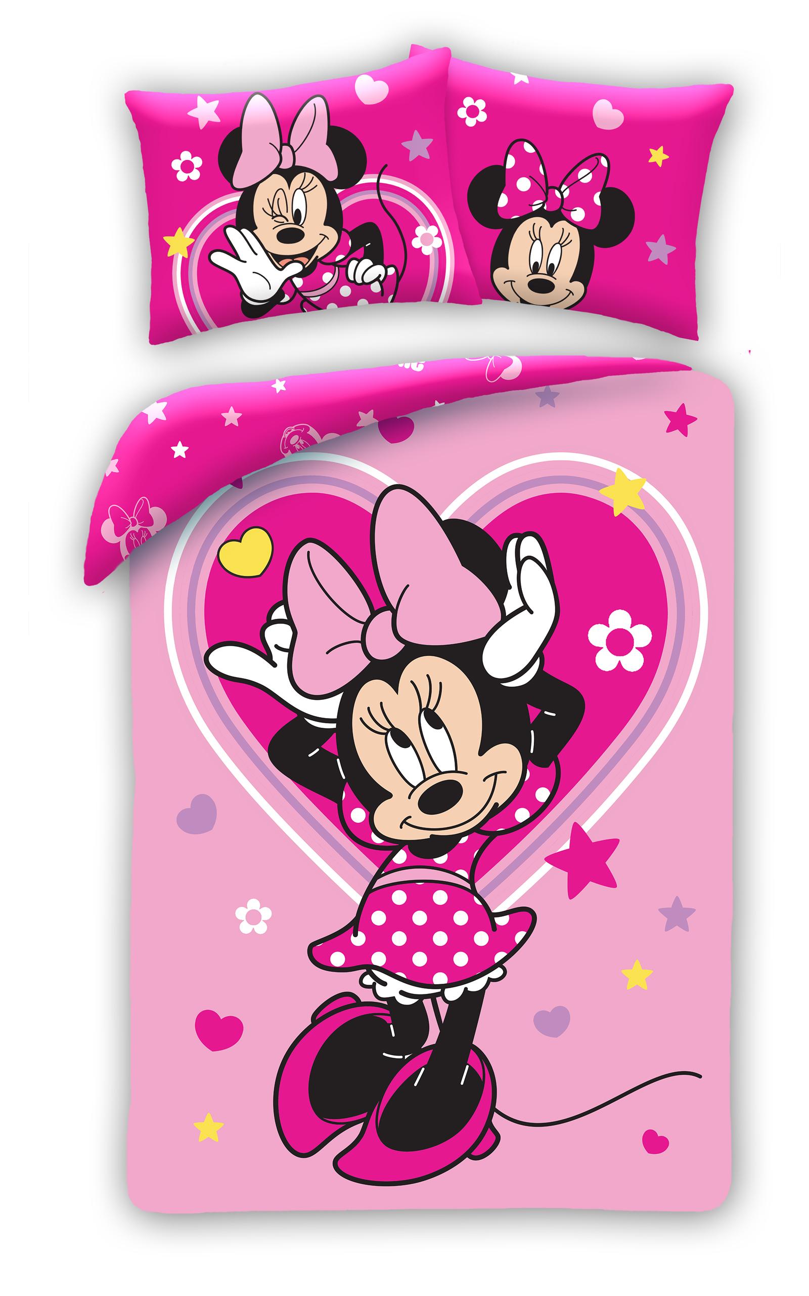 Minnie Mouse Dekbedovertrek Lovely - 140 x 200 cm - Katoen - 70 x 90 cm