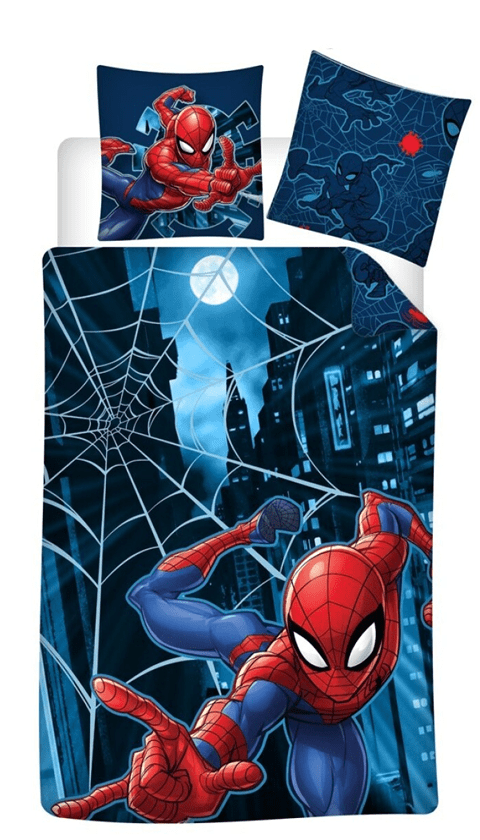 Spider-Man Dekbedovertrek web- 140 x 200 cm - flanel