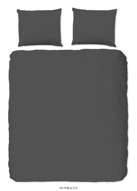 Good Morning dekbedovertrek uni Anthracite