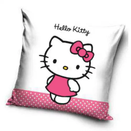 Helloy Kitty kussen wit 40 x 40 cm
