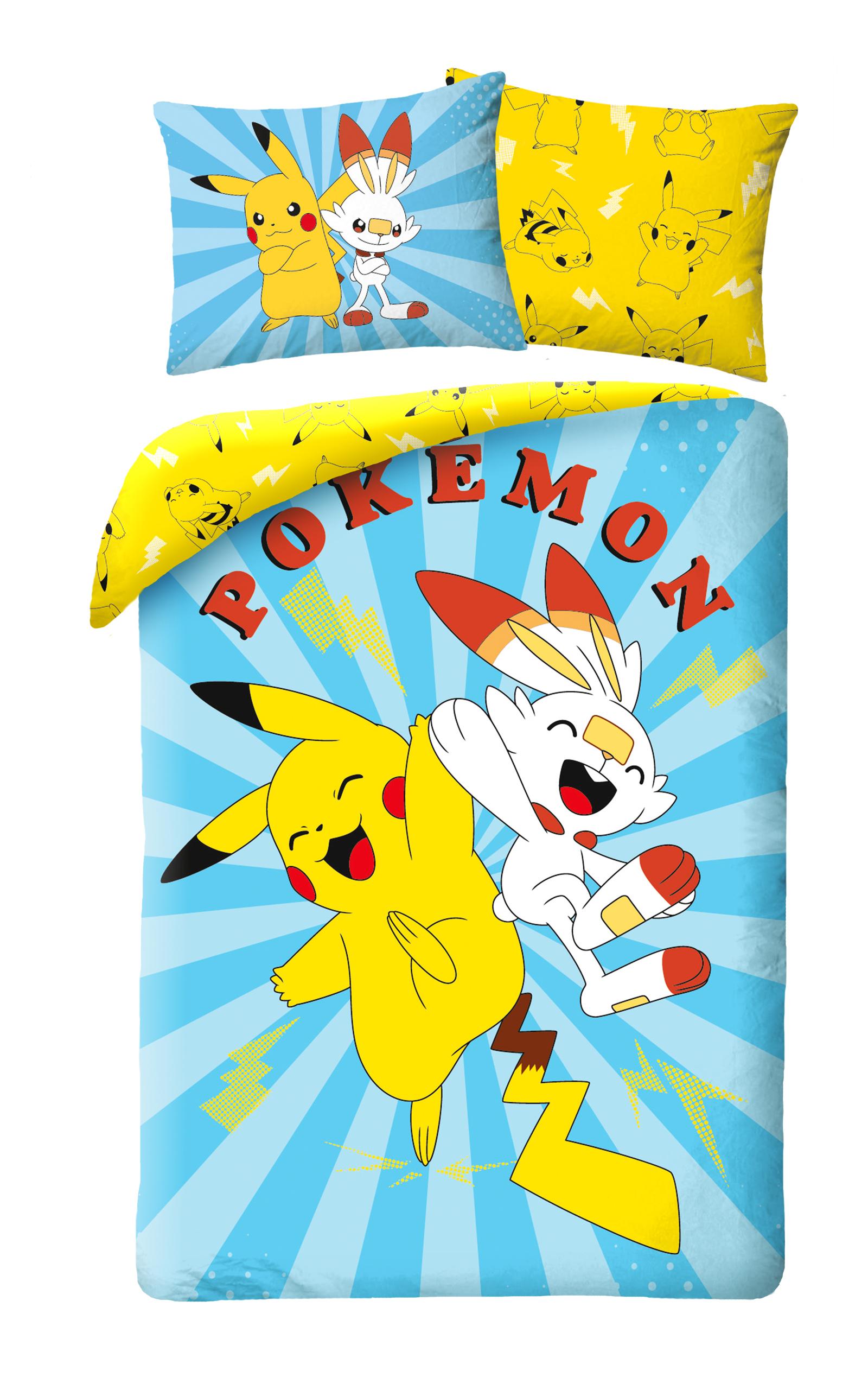 Pokémon Dekbedovertrek Happy Pikachu 140 x 200 cm (70 x 90 cm) pre order