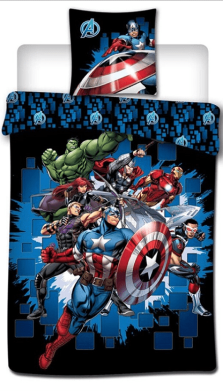 : Marvel Dekbedovertrek Team 140 x 200 cm - polykatoen